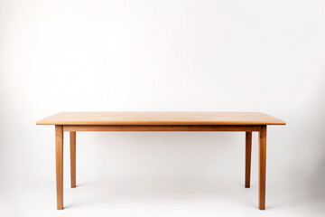 Fototapeta premium Empty dining table with studio background