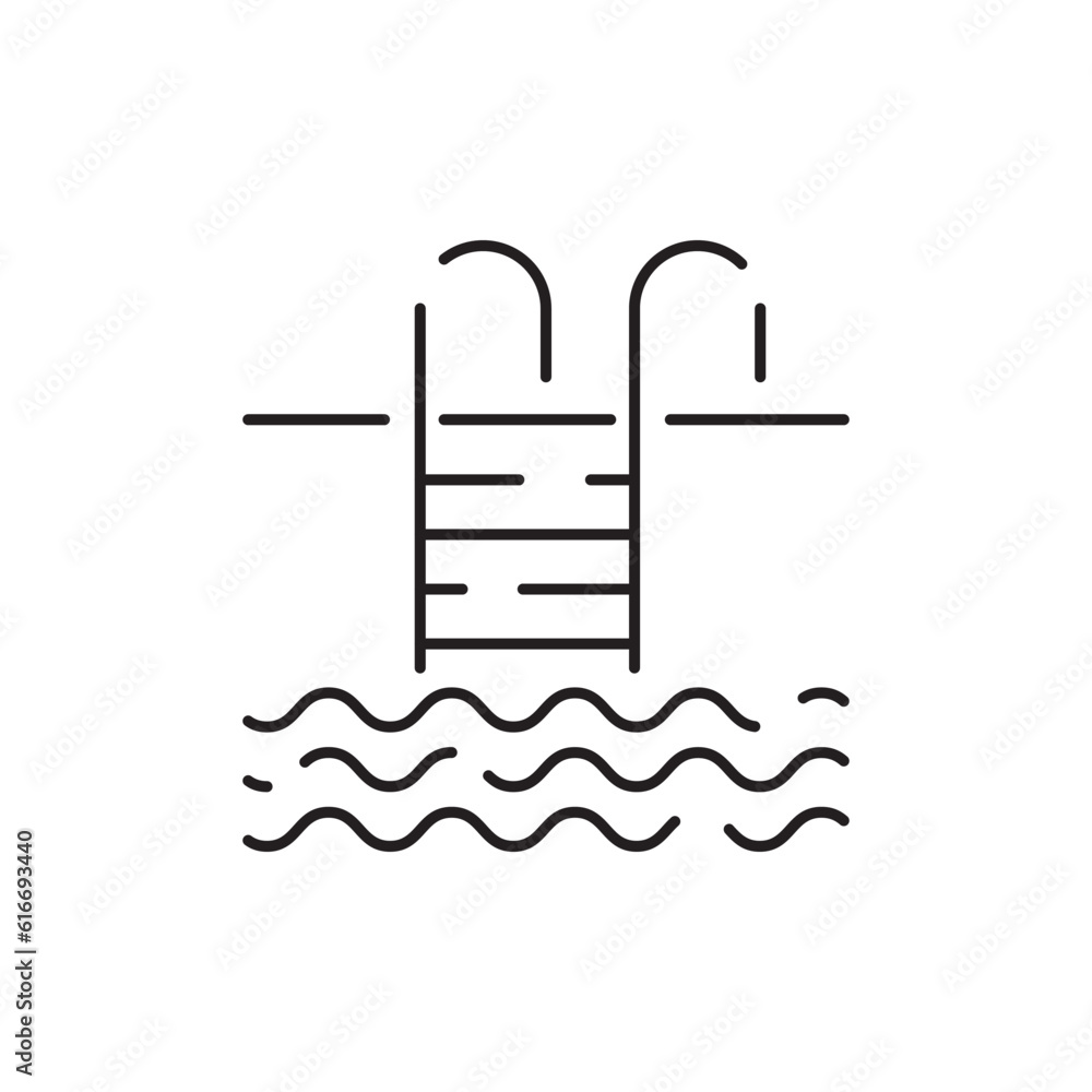 Canvas Prints icon line water. drop liquid drink vector pictograms isolated on a white background