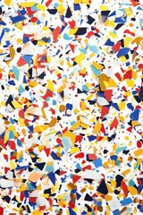 Obraz premium abstract confetti pattern on a white background, created with generative ai