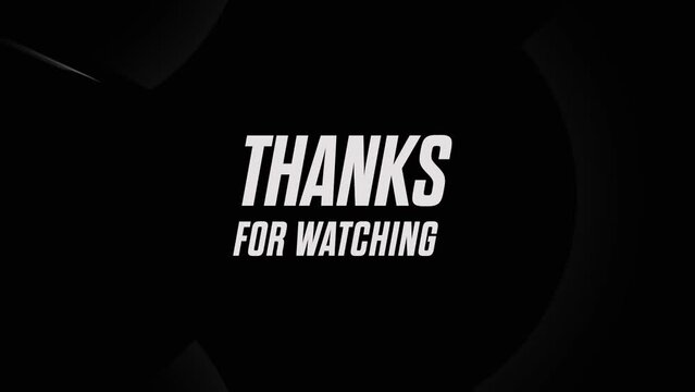 Thanks for Watching ray light text effect video animation, use it for any video outro or greeting. 