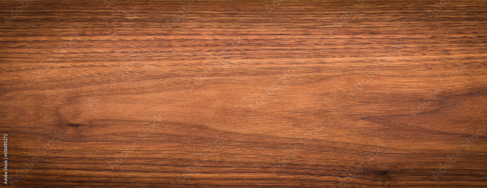 Poster walnut wood texture. super long walnut planks texture background. texture element. - Posters