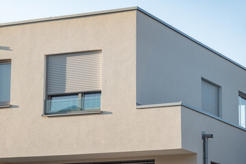 partial section of a modern residential building