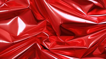 Red Foil Shiny Plastic Textures Background