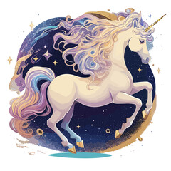 Galactic Unicorn! Embark on a cosmic journey with this enchanting galactic unicorn