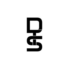 Fototapeta premium dts lettering initial monogram logo design