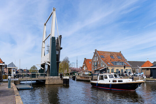 bascule bridge in Lemmer, Netherlands