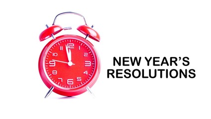 The new year's resolution concept