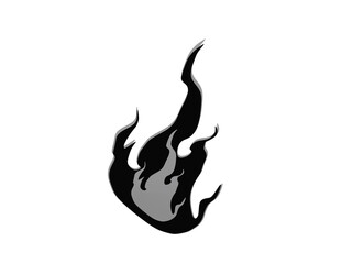 set of fire, icon, red