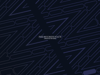 Premium background design with diagonal dark blue stripe pattern. Vector horizontal template for digital lux business banner, contemporary formal invitation, luxury voucher, award certificate.