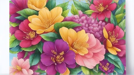 watercolor flower background
