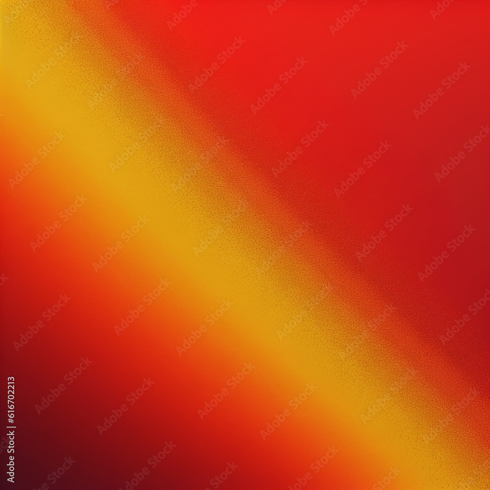Poster red yellow abstract gradient background with grainy texture effect