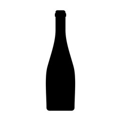Wine bottle icon vector. Wine illustration sign. bottle symbol or logo.