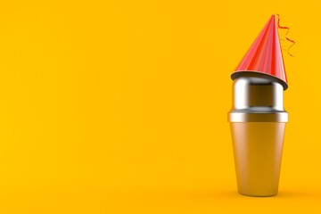 Cocktail shaker with party hat