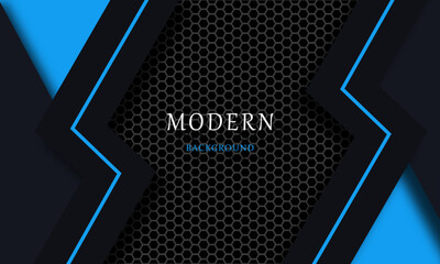 TECHNOLOGY STYLE ABSTRACT VECTOR, MODERN BLUE BANNER