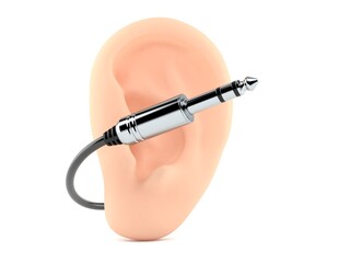 Ear with audio cable - 616702881