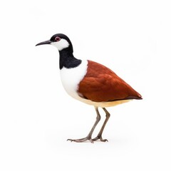 Fototapeta premium African Jacana Savanna Animal. Isolated on White Background. Generative AI.