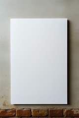 Blank vertical poster template, standalone mockup created using generative AI tools