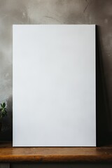Blank vertical poster template, standalone mockup created using generative AI tools