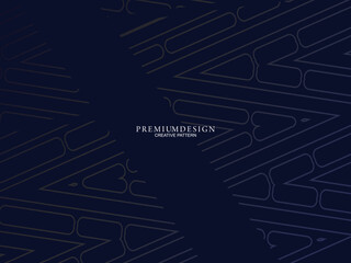 Premium background design with diagonal dark blue stripe pattern. Vector horizontal template for digital lux business banner, contemporary formal invitation, luxury voucher, award certificate.