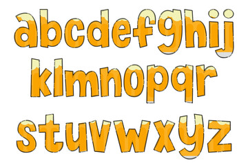 Handcrafted Beer Letters. Color Creative Art Typographic Design