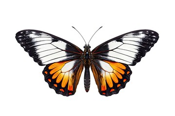 Fototapeta premium Romantic Flutter. Beautiful Butterfly in Nature, Isolated on White Background