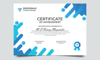 Modern Design Certificate. Certificate template awards diploma background vector modern design simple elegant and luxurious elegant