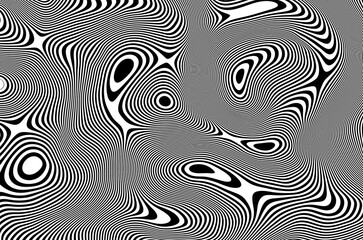 Op art composition. Abstract background. Composition in op art style