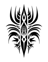 Authentic and intricate tribal tattoo design element, adding a touch of cultural significance and symbolism to your artwork