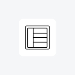 Arrangement, Order, Organization, Vector Line Icon