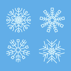 Snowflakes winter collection