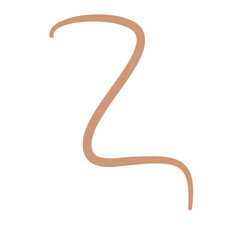 Earthworm Logo, Isolated Earthworm on White Background