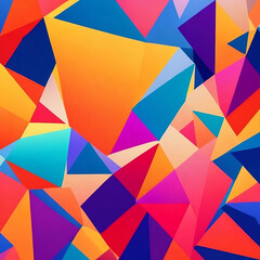 Vibrant and symmetrical composition of colorful rectangle shapes against a dynamic wallpaper backdrop. Modern aesthetic for captivating desktop wallpapers