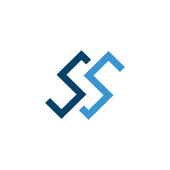  Letter S S icon logo design template