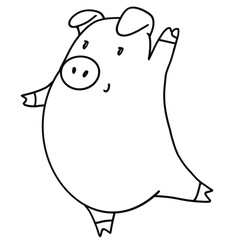 Cartoon pig