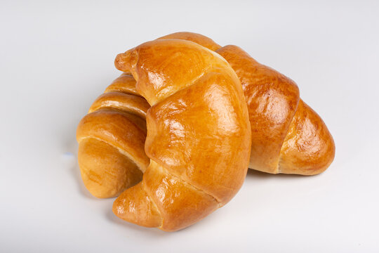 Ham pieces. Sweet bread stuffed with ham. Traditional Venezuelan snack. Bakery food. Breakfast