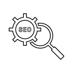 Seo Vector Icon Stock Vector. Line, outline design.
