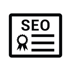 SEO qualifications icon.