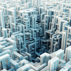 Obraz premium 3d maze, Generative AI