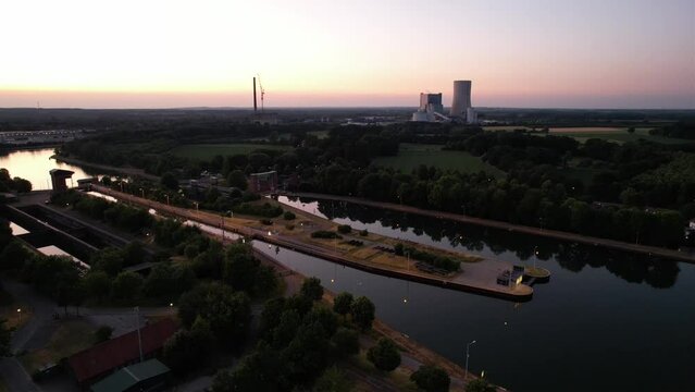  Schiffshebewerk Henrichenburg, neue Schleuse / Extraschicht / Nacht der Industriekultur im Ruhrgebiet