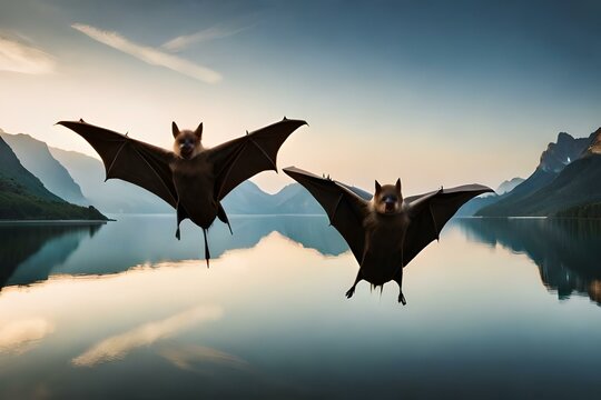 bat flying in the sky
