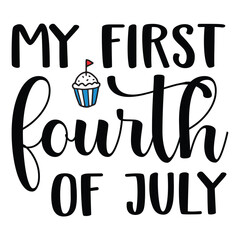 4th July shirt design Print template happy independence day American typography design.