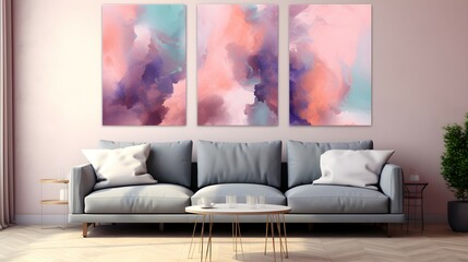 Evanescent Chromatics Abstract Background with Soft Gradient Colors and Dynamic Shadows