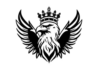 eagle logo design illustration