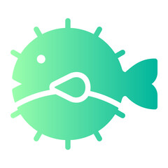 blowfish gradient icon © afif