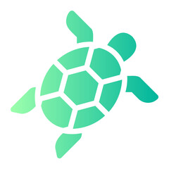Fototapeta premium sea turtle gradient icon