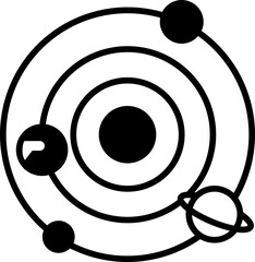 solar system science icon © Small Smiles_dimple