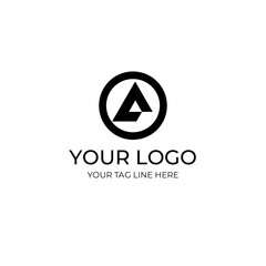 Letter A logo design template. Initial letter A logo design vector.