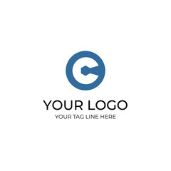 Obraz premium Letter C logo design template. Initial letter C logo icon vector illustration