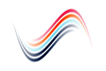 A vibrant and playful design featuring rainbow-color lines arranged in a dynamic composition, perfect for adding a pop of color to any project