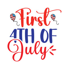 4th July shirt design Print template happy independence day American typography design.